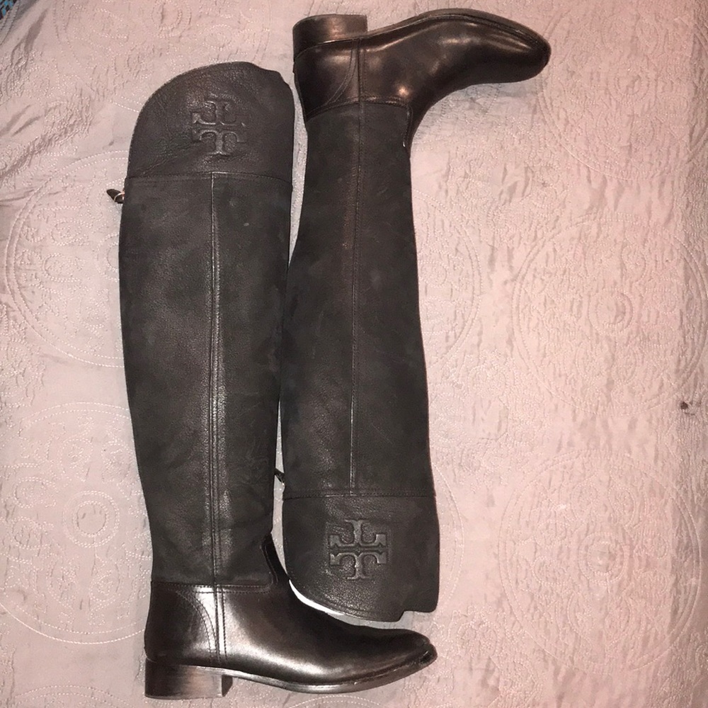 Size 8 over the knee Tory Burch suede boots - Picture 3 of 8